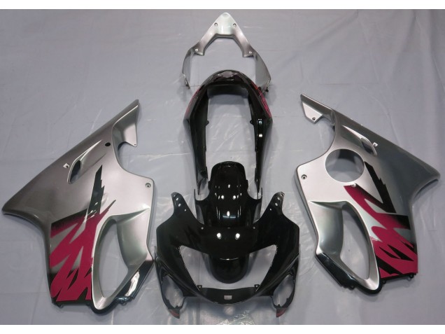 Silber Glänzend & Rot 99-00 Honda CBR600 F4 Verkleidung Silber Glänzend & Rot 99-00 Honda CBR600 F4 Verkleidung