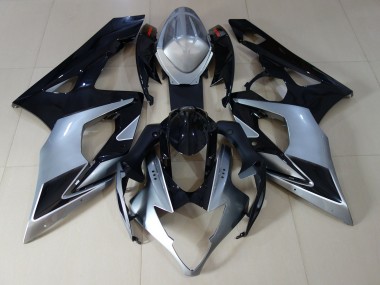 Silber Glänzend & Schwarz 05-06 Suzuki GSXR 1000 Verkleidung