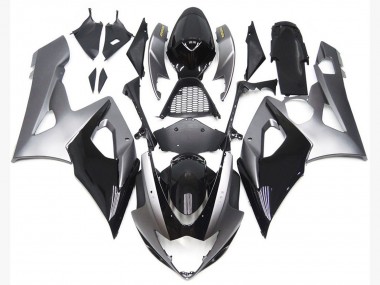 Silber & Glänzender Schwarzstil 05-06 Suzuki GSXR 1000 Verkleidung