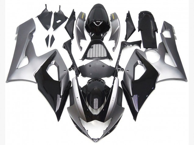 Silber & Glänzender Schwarzstil 05-06 Suzuki GSXR 1000 Verkleidung Silber & Glänzender Schwarzstil 05-06 Suzuki GSXR 1000 Verkleidung