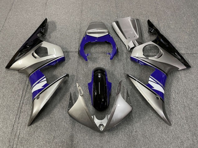 Silber & Lilastil 03-04 Yamaha R6 Verkleidung Silber & Lilastil 03-04 Yamaha R6 Verkleidung