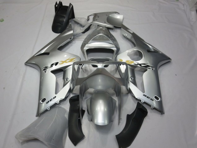 Silber OEM Stil 03-04 Kawasaki ZX6R Verkleidung Silber OEM Stil 03-04 Kawasaki ZX6R Verkleidung