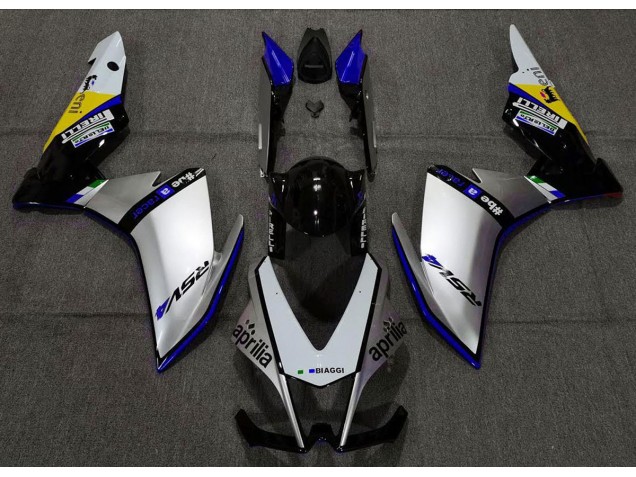 Silber Pirelli & Blau 10-15 Aprilia RSV4 1000 Verkleidung
