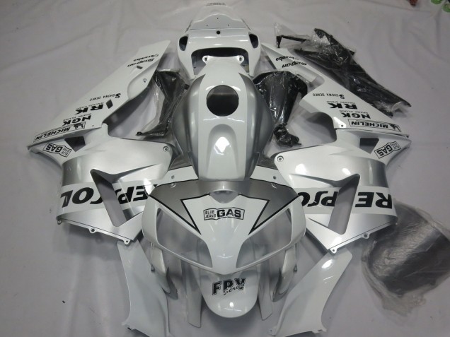 Silber Repsol 05-06 Honda CBR600RR Verkleidung Silber Repsol 05-06 Honda CBR600RR Verkleidung