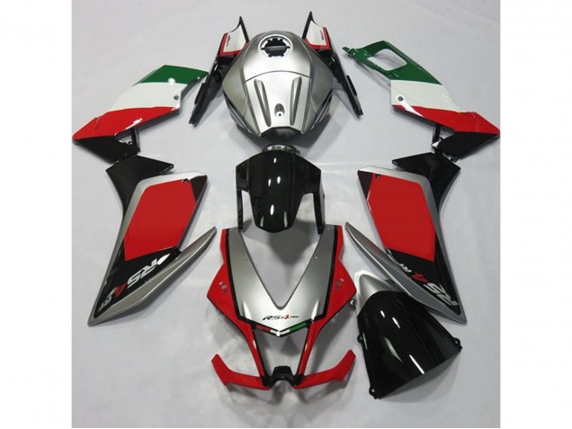 Silber & Rot 12-15 Aprilia RS4 125 Verkleidung Silber & Rot 12-15 Aprilia RS4 125 Verkleidung