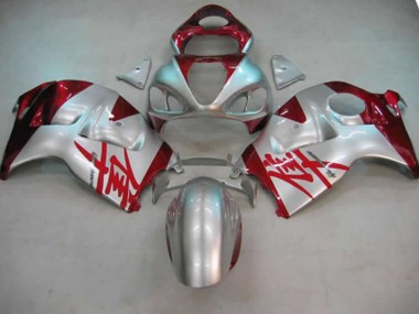Silber & Rot 97-07 Suzuki GSXR 1300 Verkleidung