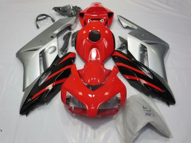 Silber Rot & Schwarz 04-05 Honda CBR1000RR Verkleidung