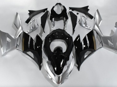 Silber & Schwarz 18-23 Kawasaki Ninja 400 Verkleidung