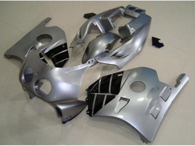 Silber & Schwarz 90-98 Honda CBR250RR Verkleidung Silber & Schwarz 90-98 Honda CBR250RR Verkleidung