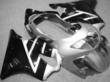 Silber Schwarz 99-00 Honda CBR600 F4 Verkleidung