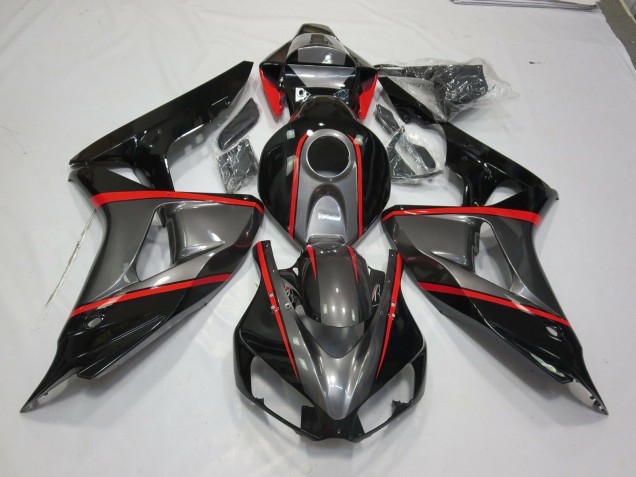 Silberschwarzer Rot Nadelstreifen 06-07 Honda CBR1000RR Verkleidung Silberschwarzer Rot Nadelstreifen 06-07 Honda CBR1000RR Verkleidung