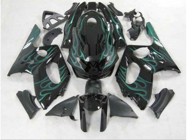 Smaragdgrün Flame 98-07 Yamaha YZF600 Verkleidung Smaragdgrün Flame 98-07 Yamaha YZF600 Verkleidung