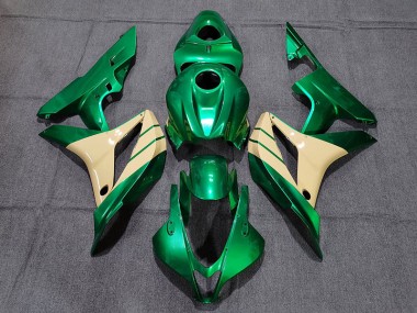 Smaragdgrün & Hellbraun 07-08 Honda CBR600RR Verkleidung