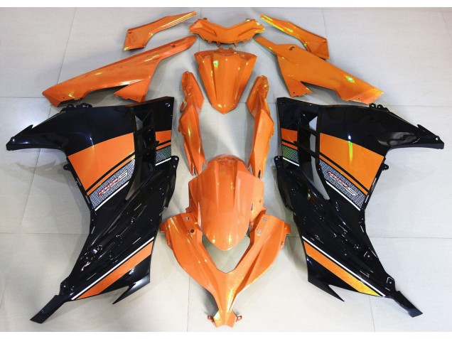Sonnenaufgangsorange & Schwarz 13-18 Kawasaki Ninja 300 Verkleidung Sonnenaufgangsorange & Schwarz 13-18 Kawasaki Ninja 300 Verkleidung