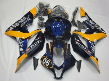 Spezial Tiefes Blau & Gelb 07-08 Honda CBR600RR Verkleidung