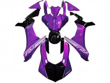 Stimmungsviolett & Schwarz 15-19 Yamaha R1 Verkleidung