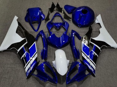 Tiefes Blau & Weiß Benutzerdefiniert 08-16 Yamaha R6 Verkleidung