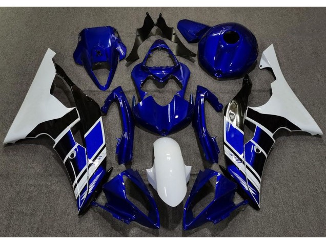 Tiefes Blau & Weiß Benutzerdefiniert 08-16 Yamaha R6 Verkleidung Tiefes Blau & Weiß Benutzerdefiniert 08-16 Yamaha R6 Verkleidung