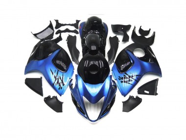 Tiefes Blau Mit Schwarz Benutzerdefiniert 08-20 Suzuki GSXR 1300 Verkleidung
