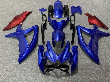 Tiefes Blau & Rot 08-10 Suzuki GSXR 600-750 Verkleidung