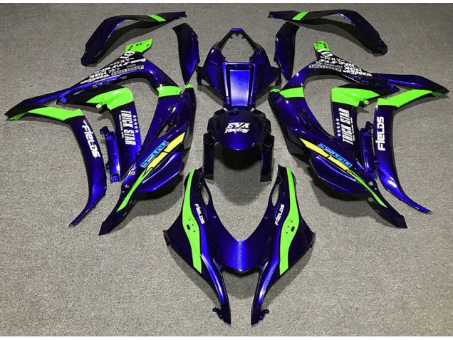 Tiefes Blau Trickstar 16-19 Kawasaki ZX10R Verkleidung Tiefes Blau Trickstar 16-19 Kawasaki ZX10R Verkleidung