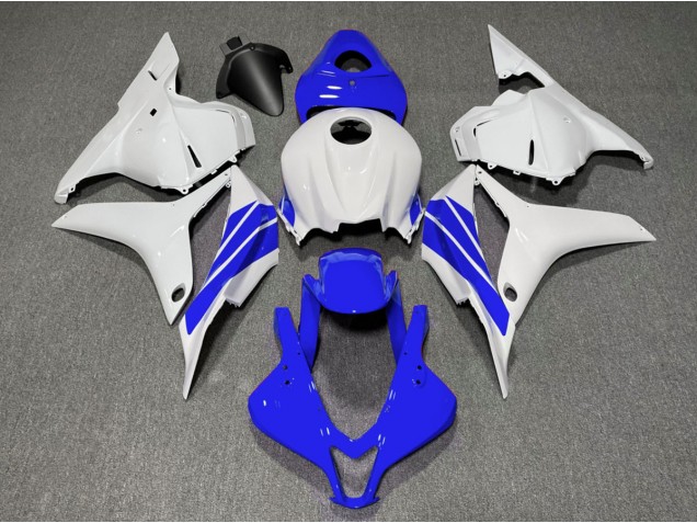 Tiefes Blauer & Weißer Seitenstreifen 09-12 Honda CBR600RR Verkleidung Tiefes Blauer & Weißer Seitenstreifen 09-12 Honda CBR600RR Verkleidung
