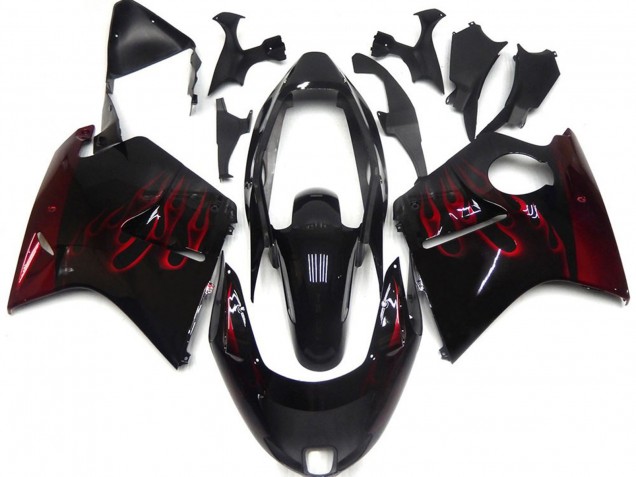 Tiefrot Flame 96-07 Honda CBR1100XX Verkleidung Tiefrot Flame 96-07 Honda CBR1100XX Verkleidung