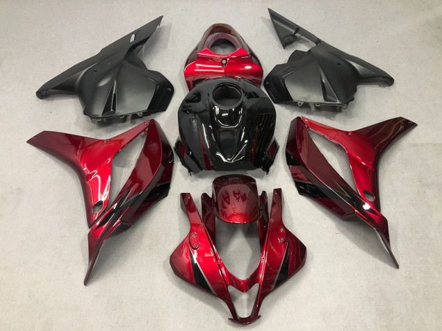 Tiefrot Mit Schwarz 09-12 Honda CBR600RR Verkleidung Tiefrot Mit Schwarz 09-12 Honda CBR600RR Verkleidung
