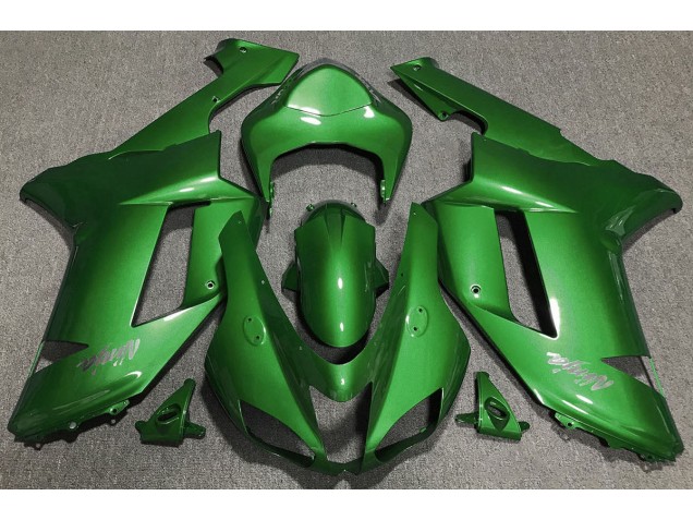 Waldgrün 07-08 Kawasaki ZX6R Verkleidung Waldgrün 07-08 Kawasaki ZX6R Verkleidung