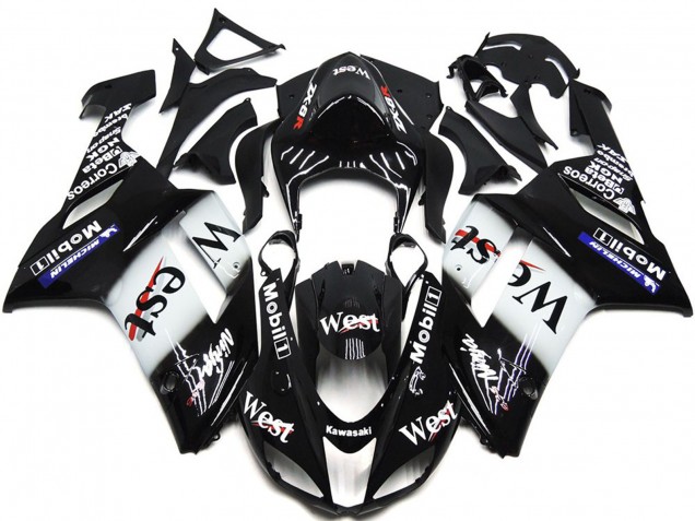 West Gloss Slick 07-08 Kawasaki ZX6R Verkleidung West Gloss Slick 07-08 Kawasaki ZX6R Verkleidung