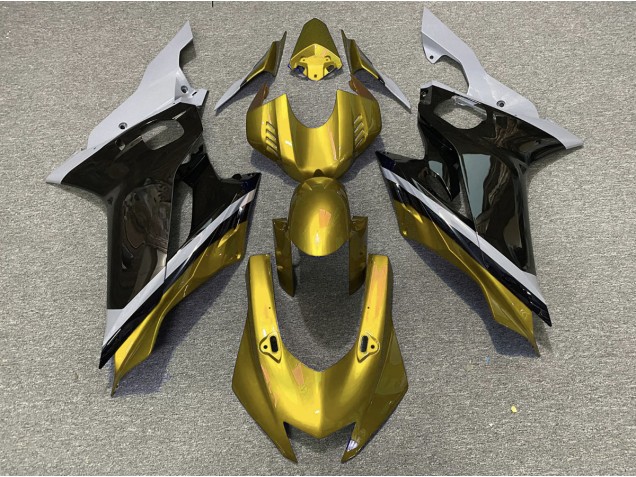 Zement Schwarz & Gold 17-21 Yamaha R6 Verkleidung