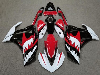 Weißer Hai & Rot 15-18 Yamaha R3 Verkleidung